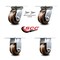 Service Caster 4 Inch High Temp Phenolic Caster Set with Roller Bearing 2 Swivel Lock 2 Rigid SCC-35S420-PHRHT-BSL-2-R-2 - alternate 6